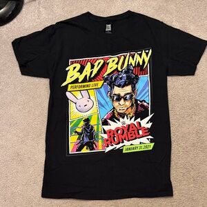 WWE Black Bad Bunny Royal Rumble Tee
